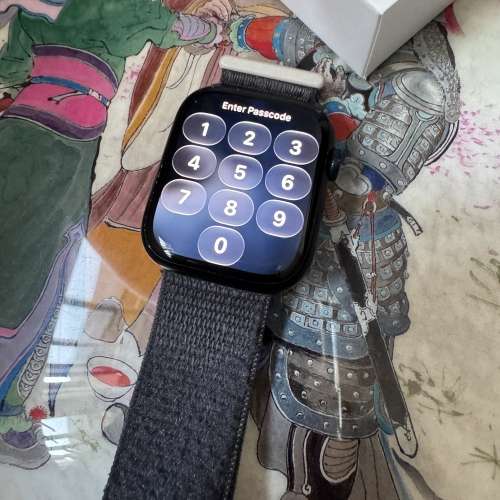 Apple Watch 港版廣東道購買的手錶S9 45mm黑色附送錶帶、充電器和盒子