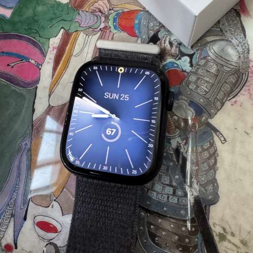 Apple Watch 港版廣東道購買的手錶S9 45mm黑色附送錶帶、充電器和盒子