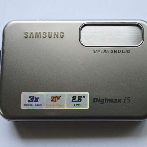 Samsung Digimax i5 Digital Camera 數碼相機, 乾淨企理，似新，配件齊, 有原裝盒，...