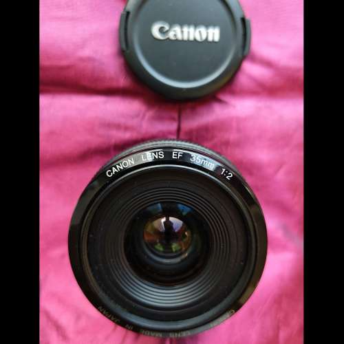 CANON Lens EF 35mm 1:2 + Lens hood EW-65II