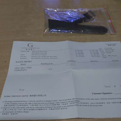 刁陀原裝布錶帶 合22mm使用
