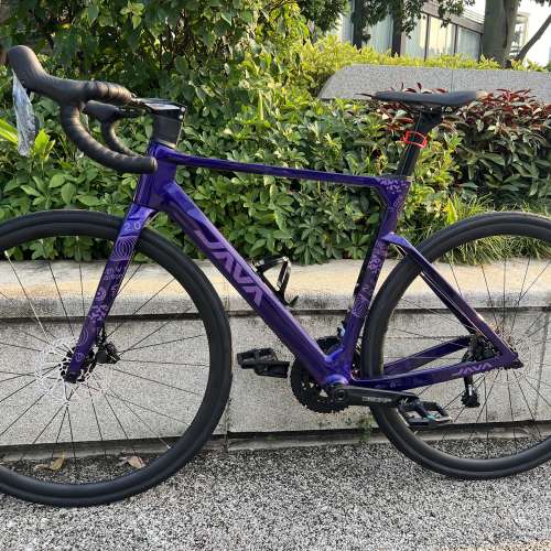紫色 50碼 2026 新款 JAVA VOLATA 2.0 24速 電子變速 桶軸油剎 碳纖維公路車 送水架...