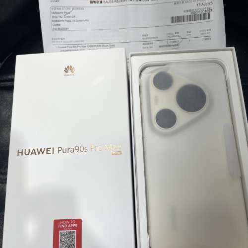 99%New Huawei Pura 90s Pro Max 5G 12+512GB 金色 香港行貨 有豐澤單 全套有盒有...
