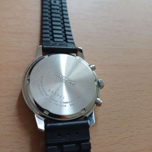 SEIKO 精工石英三眼計時男錶
