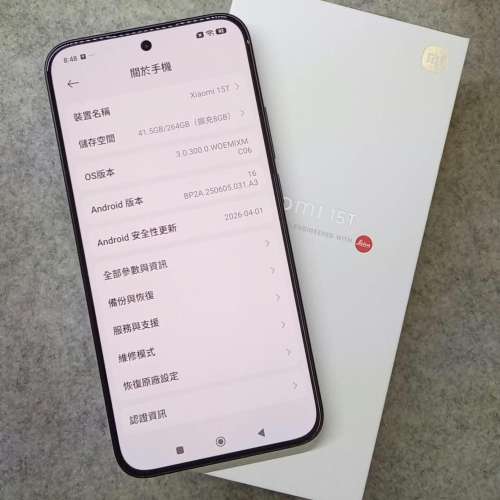 小米15T,行貨,256gb,94%新.
