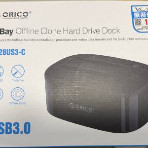 行貨近全新 ORICO 2.5"/3.5" USB 3.0 1對1 Clone 雙盤位 HDD / SSD 硬盤底座 (6228...