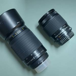 Nikon Nikkor AF 28-80mm  & 70-300mm