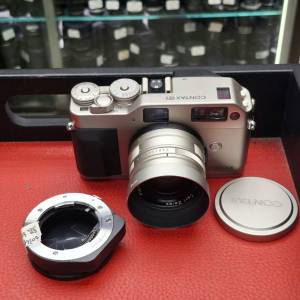 CONTAX G1 GREEN LABEL+ CARL ZEISS PLANAR 45MM F2 T* + SONY E AF MOUNT