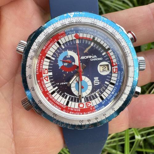 Sorna Chrono World Timer Chronograph