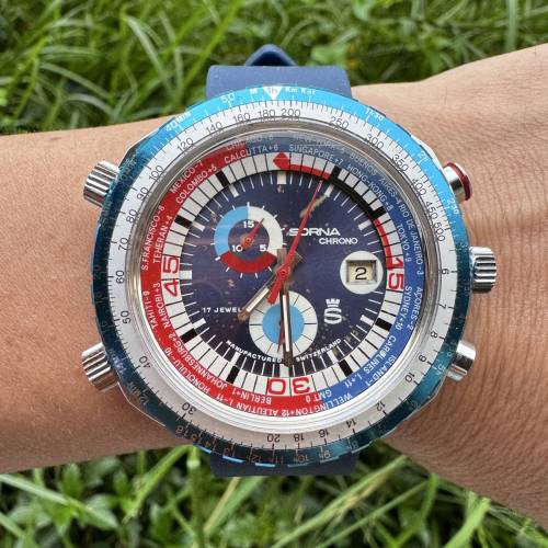Sorna Chrono World Timer Chronograph