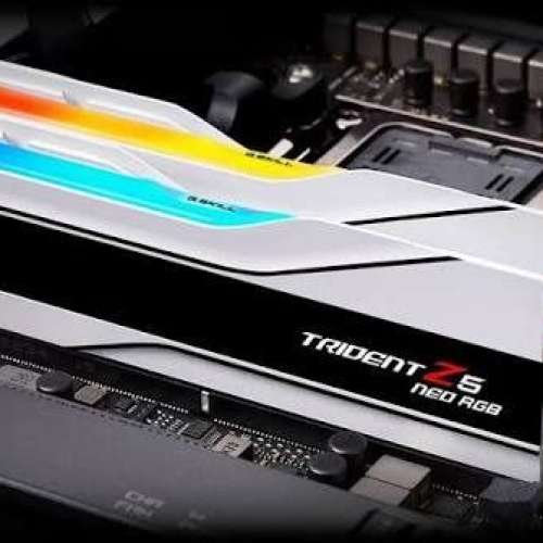 g.skill Trident Z5 Neo RGB DDR5 記憶體 6000mhz 64GB (32GB X2 )CL 28, 9成9新