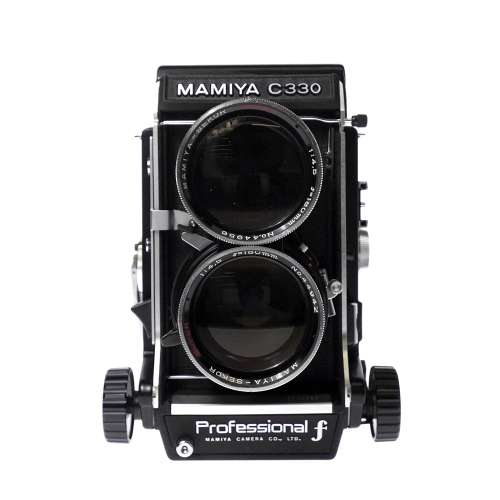 Mamiya C330 120 TLR Film Camera #0140456 + 180mm F/4 Lens #44956 & 44942