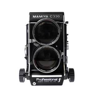 Mamiya C330 120 TLR Film Camera #0140456 + 180mm F/4 Lens #44956 & 44942