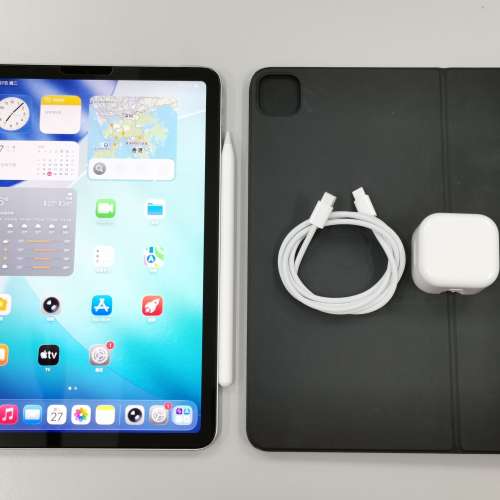 Apple iPad Air 4 (256GB)綠色wifi香港版,連Magic keyboard及Apple pencil2 (請看...
