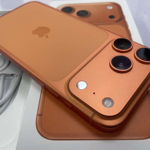 99%New iPhone 17 Pro Max 1TB 橙色 香港行貨 蘋果保養到2026年11月57日 電池100% ...