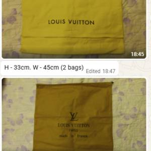 Louis Vuitton Dust Bags LV 防塵袋 - $280