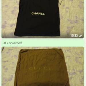 Chanel and Gucci Dust Bags 防塵袋 - $350