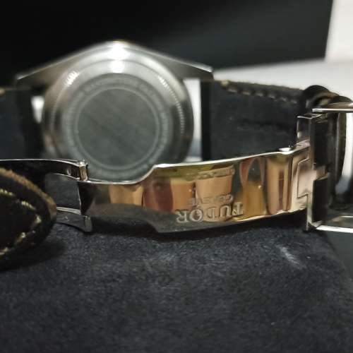 Tudor 79733N-LSFS 鋼金黑面皮帶 (碧咸)（高時單/大滿貫連未用布帶）