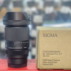 SIGMA 16-300  CONTEMPORARY 16-300mm F3.5-6.7 DCOS FOR Sony E-mount 16mm 300mm 16