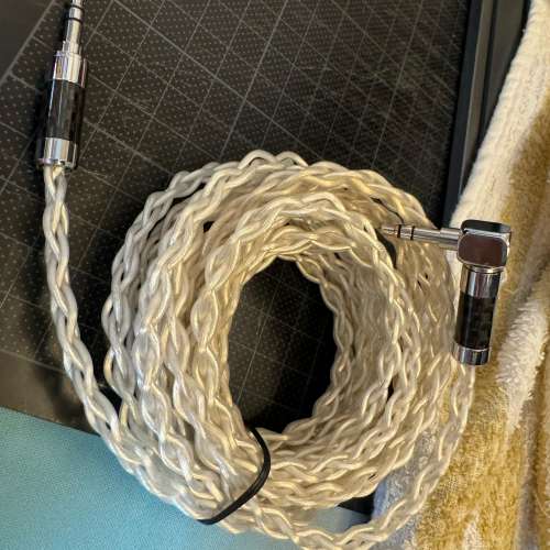 6N单晶铜镀银線芯3米訂造線 3.5mm to 3.5mm aux cable