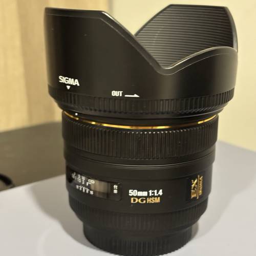 good condition , 新淨長放防潮箱  SIGMA SA接環  50mm F1.4 DG HSM EX