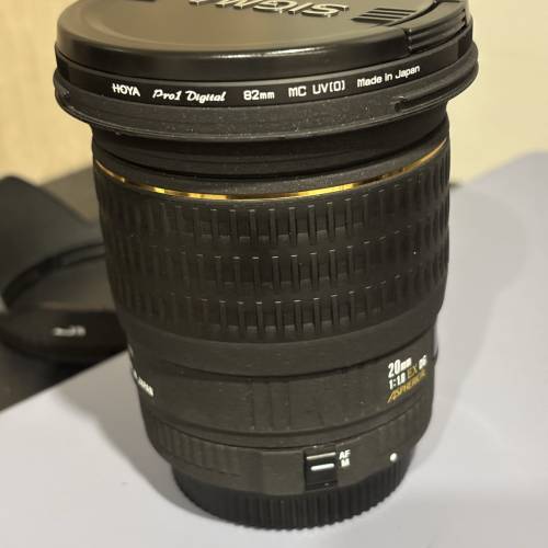 SIGMA SA接環  20mm F1.8 EX DG 連保護鏡