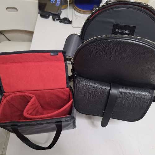 ACAM-EX0002 Premium Leather Camera Backpack (Made in Japan)