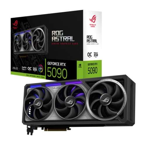 ASUS ROG Astral GeForce RTX 5090 32GB GDDR7 OC 顯示卡 - 黑色  或  電腦