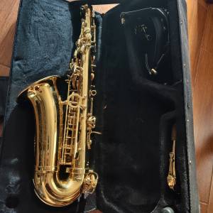 Alto Saxophone金色中音薩克斯風連硬盒及頸帶