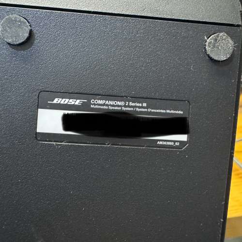 BOSE Companion 2 Series III多媒體音箱一對