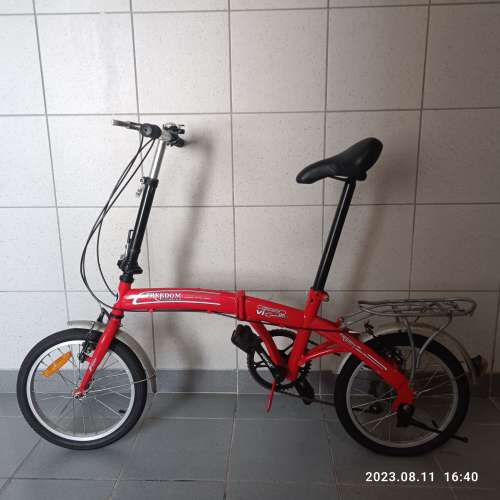 慳位的16寸V剎折疊單車