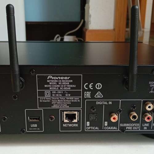 Pioneer 一體式CD無線串流擴音機