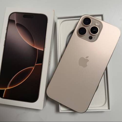 有保iPhone 16pro  max 512gb,港行雙卡黑色鈦金屬，極新冇維修冇暗病，電池健康度90...