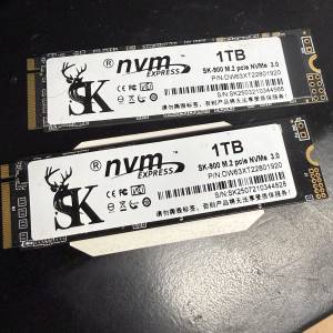 二手sk海力士 nvme 1T TLC顆粒
