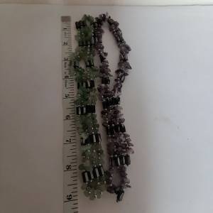 兩條多用途強力磁線頸鏈，長約卅六寸，可自行組合各款頸鏈 .手串。益智健康產品。兩...