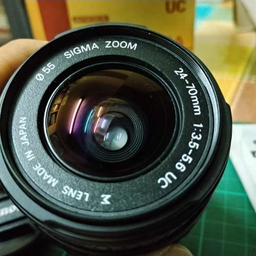 Sigma AF-MF Zoom lens 24-70mm F/3.5-5.6 UC **"壞鏡 調校唔倒光圈**"