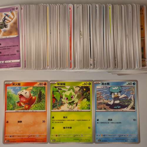 2折入手200張不重覆淨Pokemon中文白卡