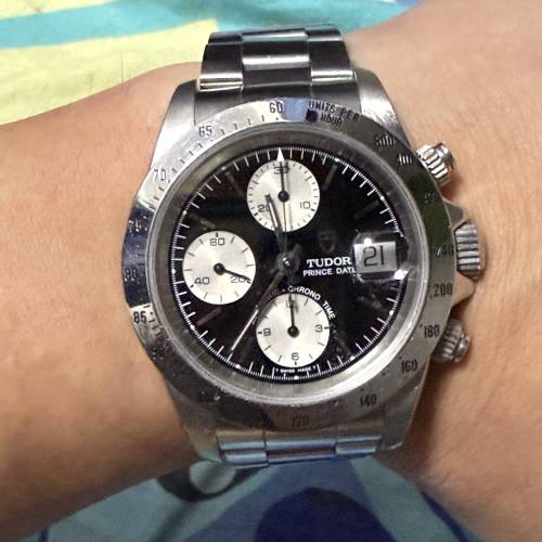 Tudor 帝舵 79280 Chronograph 計時碼錶 黑面鋼圈 反轉熊貓面 原裝78400帶 淨錶 抵...