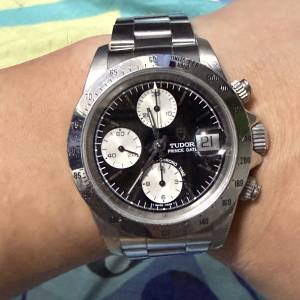 Tudor 帝舵 79280 Chronograph 計時碼錶 黑面鋼圈 反轉熊貓面 原裝78400帶 淨錶 抵...