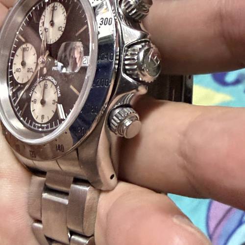 Tudor 帝舵 79280 Chronograph 計時碼錶 黑面鋼圈 反轉熊貓面 原裝78400帶 淨錶 抵...