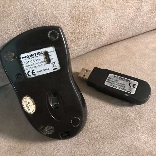 🖱️ NORTEK Small WL USB Optical Wireless Mouse USED 無線 光學 鼠標 滑鼠 🐭