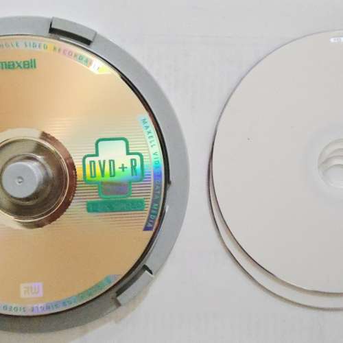 Maxell DVD+R 6片 加 2片TDK DVD-R, 4.7GB 空白光碟, 共 8片 DVD-R HK$10