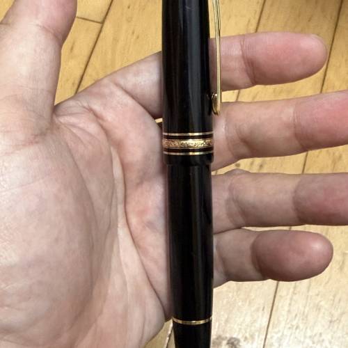 【經典收藏】萬寶龍 Montblanc 149 墨水筆 18K中白尖 (約1990年代初/黃銅活塞) 連原...