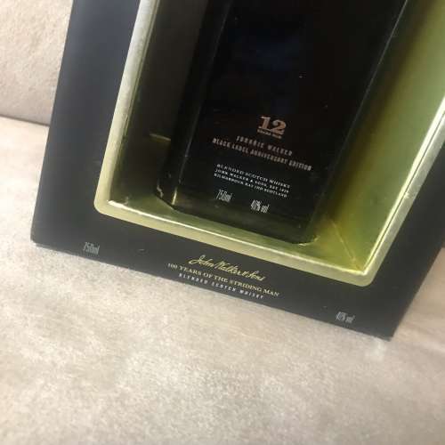 🥃 JOHNNIE WALKER Black Label Anniversary Edition Scotch Whisky  NEW 全新 威士...
