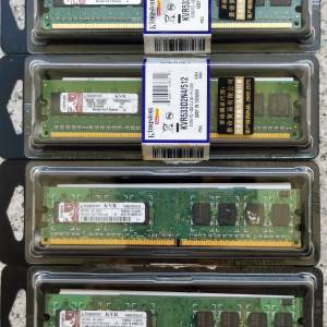KINGSTON DDR2 RAM 有原裝盒