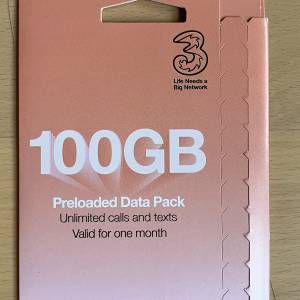 3 UK 30日5G電話咭 (SIM卡 Europe 電話卡 上網 美國 澳洲 香港 英國 法國 西班牙 ...