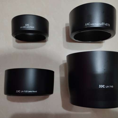 JJC品牌LH-54B、ET67B、LH-71II、LH-74B筒狀遮光罩