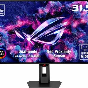 ASUS ROG XG32UCWMG OLED 31.5" 4K 240Hz/1080P 480Hz 電競螢幕