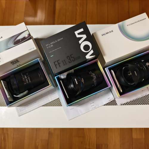 放三支Laowa老蛙鏡 有一支冇用過,同新嘅冇分別 (Nikon Z Mount) not sony,nikon,ca...