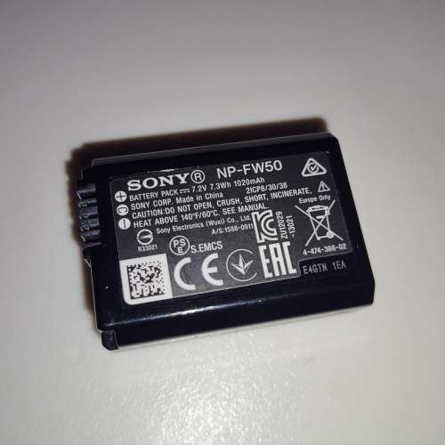 Sony原廠NP-FW50鋰電池